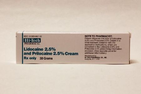 Antipruritic / Local Anesthetic Lidocaine / Prilocaine 2.5% - 2.5% Topical Cream Tube 30 Gram , Akron 50383066730