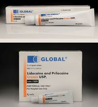 Lidocaine/Prilocaine Cream 2.5/2.5% 30Gm/Tb , 10/Case , Global Pharmaceuticals 00115146845