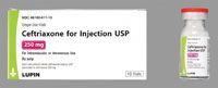 Ceftriaxone Sodium Inj SDV 500mg/Vl 10/Bx , Lupin 11163