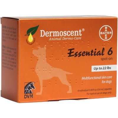 Dermoscent® Essential 6 Spot-On Skin Care (0-22 lb) - 4/Pkg ,For Dogs , Bayer 00724089774040