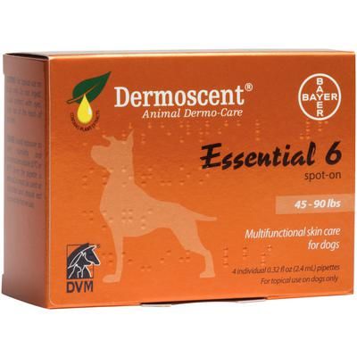 Dermoscent® Essential 6 Spot-On Skin Care (45-90 lb) - 4/Pkg , Bayer 00724089774392