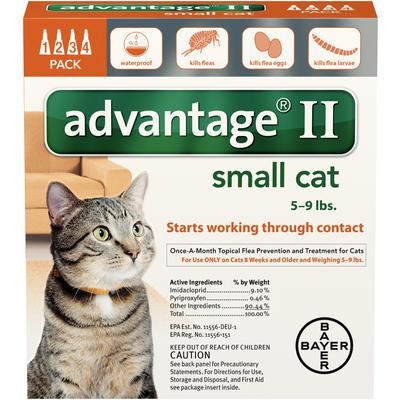 Advantage® II Feline 4 Pack , For small Cats , Bayer 00724089202086