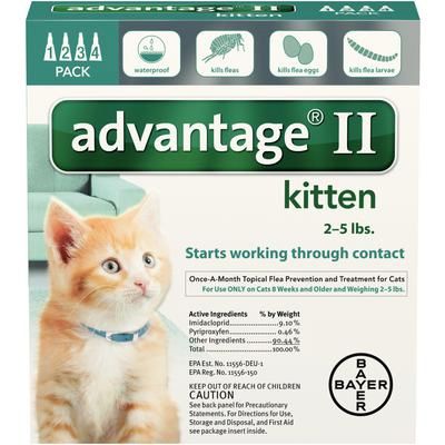 Advantage® II Feline 12 Pack , For Kitten , Bayer 00724089201867