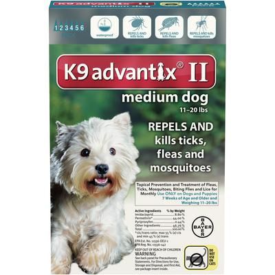 K9 Advantix® II , 12/Pack , For Medium Dogs , Bayer 0072408920380 ...