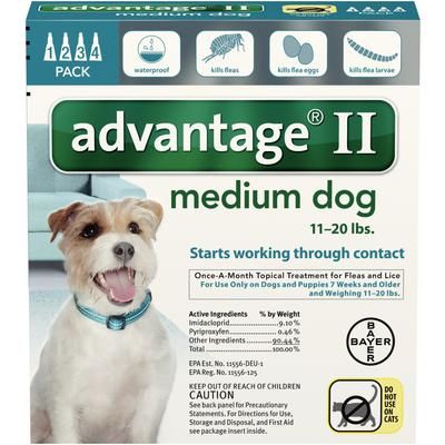 Advantage® II Canine , For Medium Dogs , 12/Pack , Bayer 00724089202673