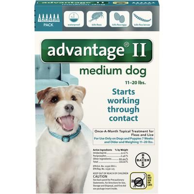 Advantage® II Canine , For Medium Dogs , 12/Pack , Bayer 00724089202758