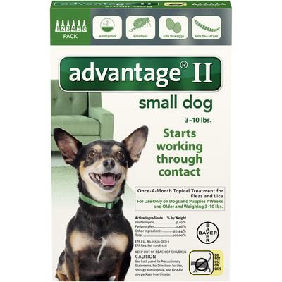 Advantage® II Canine , 12/Pack , For Small Dogs , Bayer 00724089202598