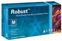 Robust PF Nitrile Glove Medium 100/Bx, 10 BX/Case