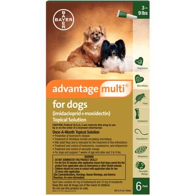 Advantage Multi® for 3-9 Lbs Dogs , Bayer 00724089914545