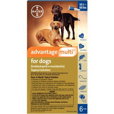 Advantage Multi® for 55-88 Lbs Dogs , Bayer 00724089914897