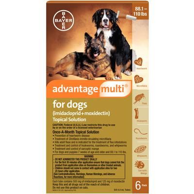 Advantage Multi® for For 88-110 Lbs Dogs , Bayer 00724089602909