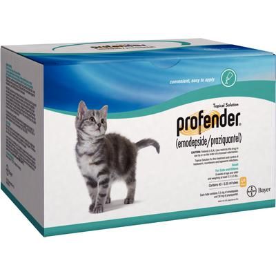 Profender Topical Solution 20 Count , For Small Cats 2.2-5.5 Lbs , Bayer 00724089825216