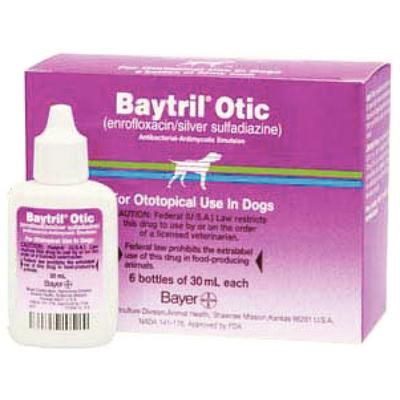 Baytril® Otic 30 ml , For dogs , 6/Box , Bayer 00724089904218