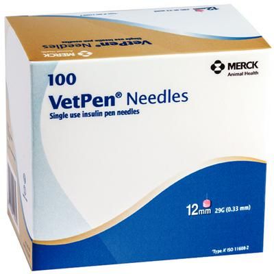 VetPen Replacement Needles 29g x 12mm, 100/Box , Merck 140601