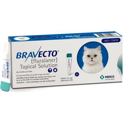 Bravecto™ Topical Solution for Cats 10 Doses , Merck . Intervet 154801