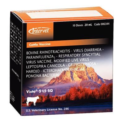 Vista® 5 L5 SQ 10 ml (5 Doses) , Merck Intervet 006343