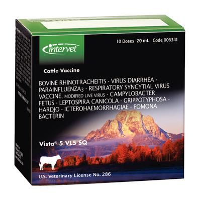 Vista® 5 VL5 SQ 20 ml (10 Doses) , Merck Intervet 006341