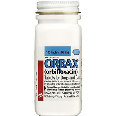 Orbax® Tablets 68 mg - 100/Bottle , Merck Intervet 058811