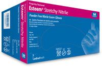 Glove Exam Chemo Approved PF Nitrile Medium Blue Estm Stretchy1 150/Bx, 10 BX/Case