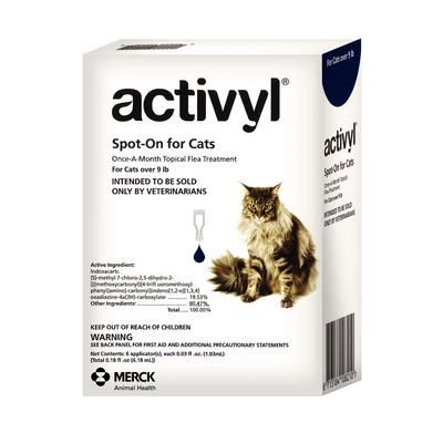 Activyl Spot On for Cats and Kittens 6 Doses x 6 Boxes 9 lb a Allmedtech