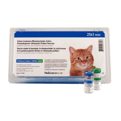 Nobivac® Feline 1-HCPCH+ FELV 25 X 1 Ml Dose , Merck Intervet 06 ...