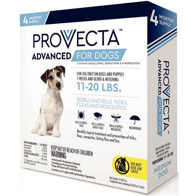 Provecta Advanced for 11-20 LBS. Dogs 4 Doses/Box , CAP IM SUPPLY 91384-3-MD DOG