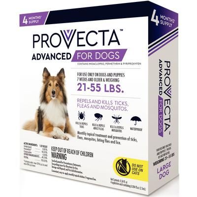 Provecta Advanced for 21-55 Lbs. Dogs 4 Doses/Box , CAP IM SUPPLY 91384-3-LG DOG