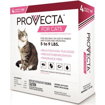 Provecta for Small Cats 5- 9 lb, 4 Doses/Box , CAP IM SUPPLY 91384-1 SM CAT