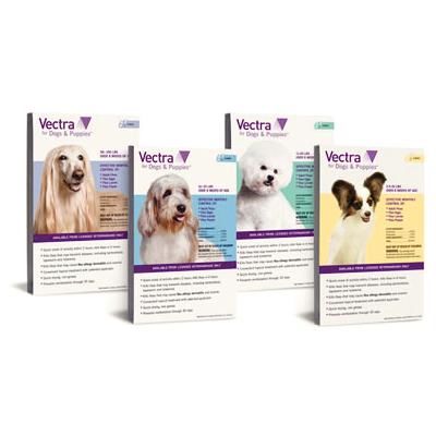 Vectra for 2.5-10 lBS Dogs and Puppies 3 Doses; 12 Box/Carton , CEVA ANIMAL HEALTH D73950B