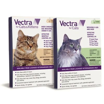 Vectra for 0-9 Lbs Cats and Kittens 3 Dose; 12 Box/Carton , CEVA ANIMAL HEALTH D73960E