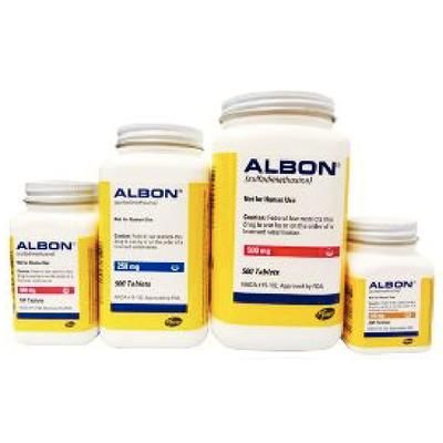 Albon Tablets , 125 mg , 200/Bottle , Zoetis 10000291