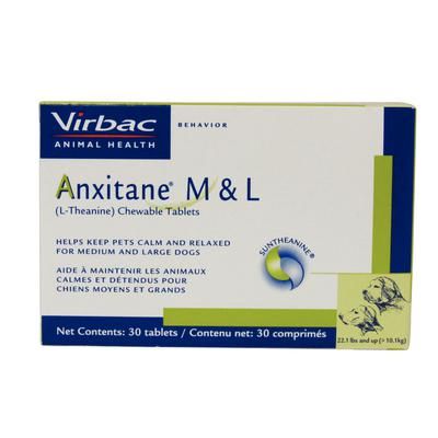 Anxitane Tablets ,For Dogs Over 22.1 lb 100 mg ,(30 Count) , VIRBAC ANIMAL HEALTH 10435