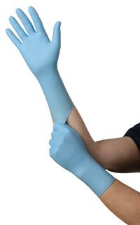 Exam Glove Flexam® Sterile Single Powder Free Nitrile Ambidextrous Textured Fingertips Blue Chemo Tested X-Large , 50/Box