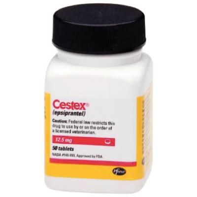 Cestex Tablets , 50/Bottle , ZOETIS 10000489