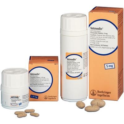 Vetmedin Chewable Tablets , 2.5 mg - 50/Bottle , BOEHRINGER INGELHEIM 103184