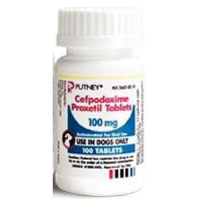 Cefpodoxime Proxetil Tablets , 100 mg - 100/Bottle, PUTNEY 26637033110