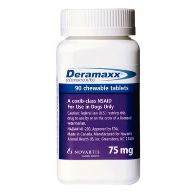 Deramaxx Chewable Tablets , 75 mg , 90/Bottle , ELANCO CA4990090AM