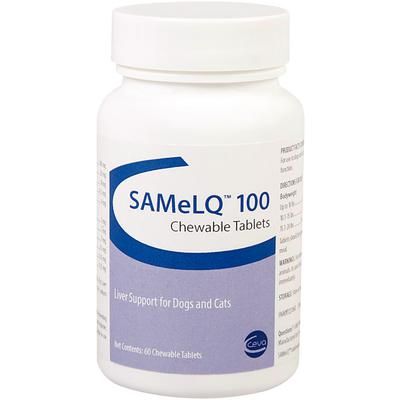 SAMeLQ Chewable Tablets , 100 mg , 30/Bottle , CEVA ANIMAL FNADELQ1030