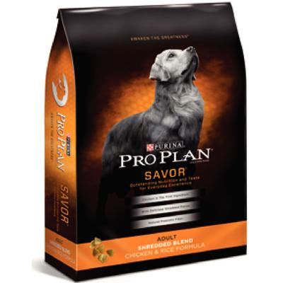 Pro Plan Savor, Shredded Blend Chicken and Rice Formula ,Adult Dog Food 6 lb , NESTLE PURINA PETCARE 038100130546