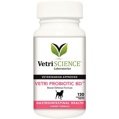 Vetri Probiotic , BD Chewable Tablets for Dogs ,120/Bottle , VETRI SCIENCE 0900877.120