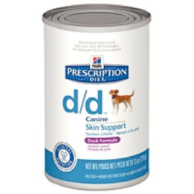 d/d Canine Skin Support ,12 x 13oz Cans ,Duck and Potato Formula,HILLS PET NUTRITION 7003