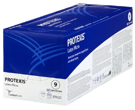 Surgical Glove Protexis® Latex Micro Sterile Powder Free Latex Hand Specific Smooth Light Brown Not Chemo Approved Size 8 , 50 Pairs/Box