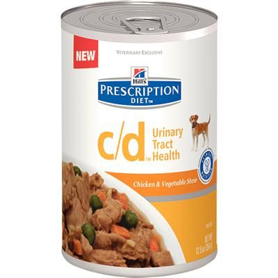 c/d Canine Urinary Tract Health , 12.5 oz Cans , 12/Case - Chicken & Vegetable , HILLS PET NUTRITION 3384