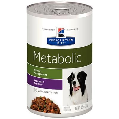 Canine Metabolic , Advanced Weight Solution ,12.5 oz Cans , 12/Case - Vegetable & Beef Stew , HILLS PET NUTRITION 3399