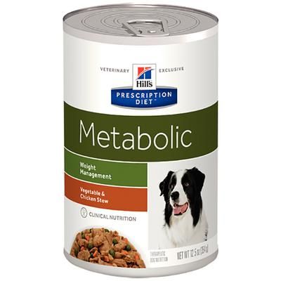 Canine Metabolic , Advanced Weight Solution , 12.5 oz Cans , 12/Case , Vegetable & Chicken Stew , HILLS PET NUTRITION 3402