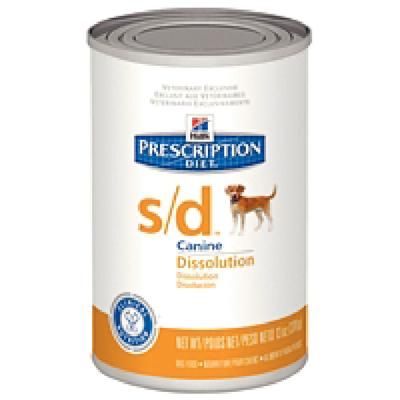 s/d Canine Dissolution , 12 x 13oz Cans , HILLS PET NUTRITION 7015