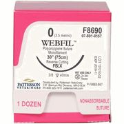 WebFil Poly propylene Sutures , Size 0 , F8690, 30" (FSLX) - 12/Box , PATTERSON 21275177