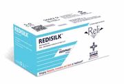 RELI Redisilk Sutures, Black, 3-0, MX-1 Needle: Rev Cut, 23mm, 1/2 Circle, 18", 12/bx , Myco SK632-SI