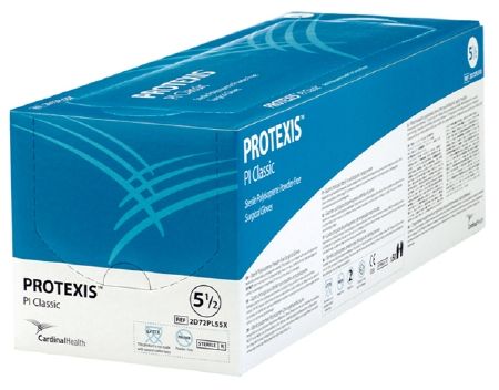 Surgical Glove Protexis® PI Classic Sterile Powder Free Polyisoprene Hand Specific Smooth Ivory Not Chemo Approved Size 6.5 , 50 Pairs/Box , Cardinal 2D72PL65X