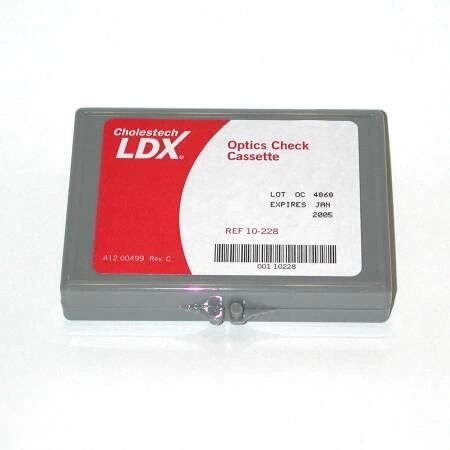 Optics Check Cassette Cholestech LDX Empty Cassette, Includes Case LDX Analyzer , Alere 10-228